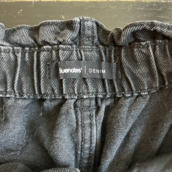 Black Denim Mom Shorts - Picture 4 of 5